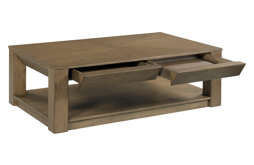 RECTANGULAR DRAWER COFFEE TABLE - 2