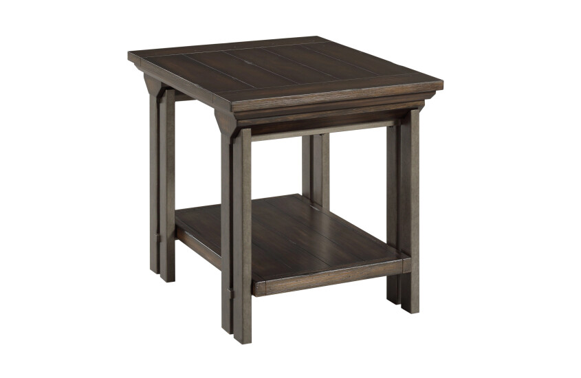 -Rectangular End Table -KD