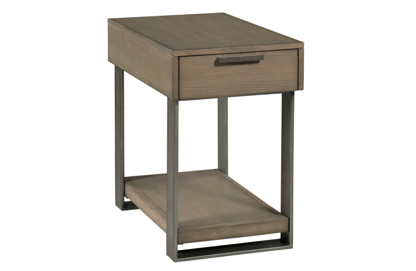 -RECTANGULAR DRAWER CHAIRSIDE TABLE