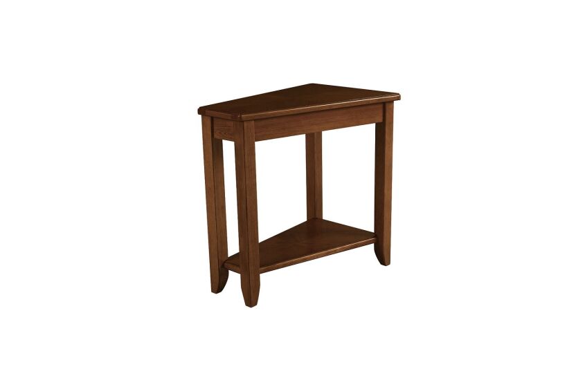 CHAIRSIDES-WEDGE CHAIRSIDE TABLE-OAK