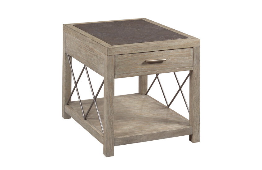 West End-RECTANGULAR DRAWER END TABLE